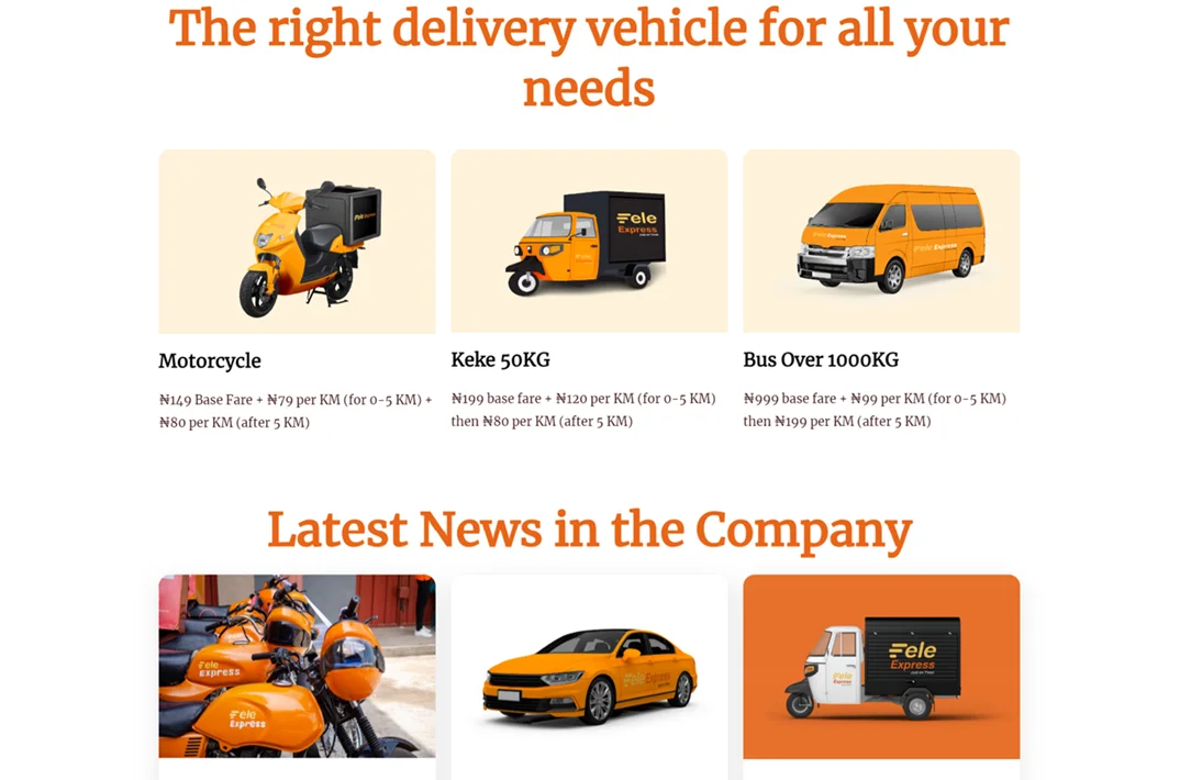 Fele Express Website